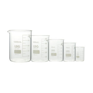 JUEGO DE VASOS DE PRECIPITADOS FORMA BAJA, LBG