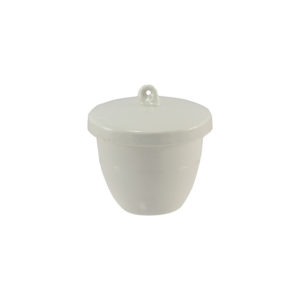 CRISOL DE PORCELANA FORMA MEDIANA CON TAPA BASIC LINE