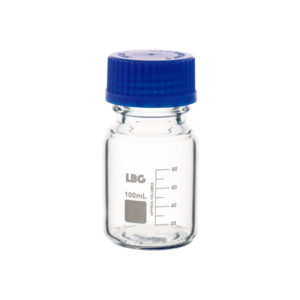 FRASCO GRADUADO CON ROSCA ISO DE BOROSILICATO 3.3